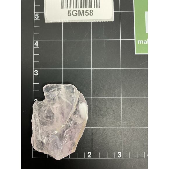 Pink Translucent Art Glass Cullet Glowing Manganese Slag Glass #5GM58 - Picture 7 of 7